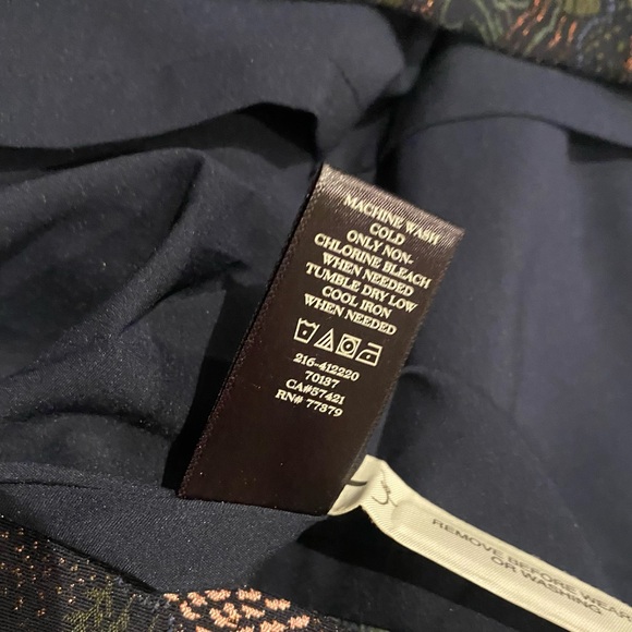 Ann Taylor Night Garden Pocket Sheath Sleeveless Metallic Threading‌ - Picture 7 of 12